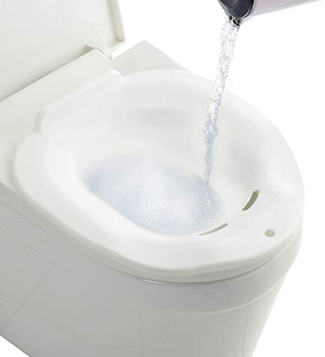 FOROREH Sitzbad für die Toilette, Tragbares Sitzbadewanne für Hämorrhoidenbehandlung, Wochenbettpflege, Schwangere, Perineale, Episiotomie und ältere Menschen