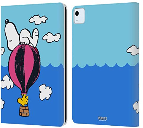 Head Case Designs Offizielle Peanuts Snoopy & Woodstock Ballon Halbzeiten Und Gelächter Leder-Wallet-Hülle Kompatibel mit Apple iPad Air 11 2020/2022/2024/2025