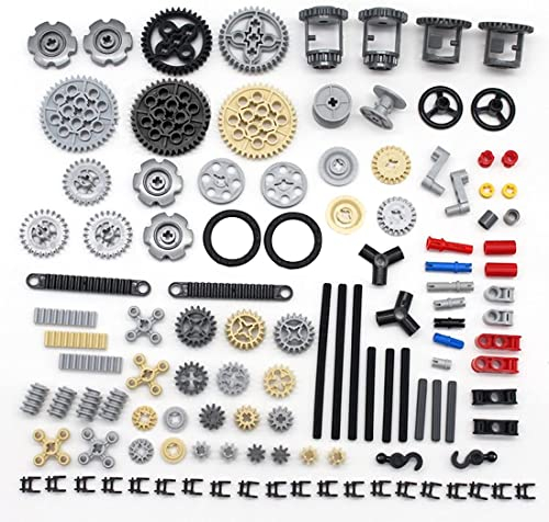 Technic Ersatzteile, 116 Stück Technic Gear Chain Link Verbindungsstücke Bricks Set, kompatibel mit Technic Teilen