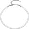 Silvora Chaine de Cheville Argent 925 Choker Graver Bracelet Pied Serpent 3 mm Femme Chaine Pied Personnalisable Bracelet Maille de Cheville Fille 22cm