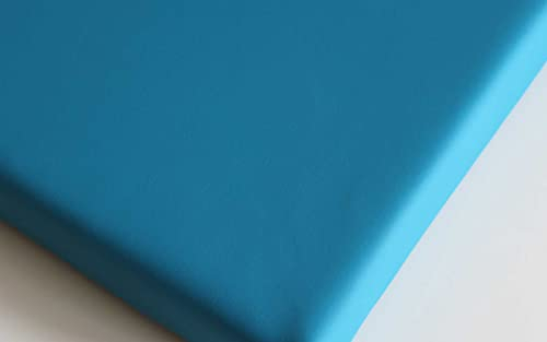 kissenfabrik-juwan Pflegeleichtes Sitzkissen Stuhlkissen Bankkissen 40x40cm Kunstlederbezug in Gastroqualität (oceanblau)