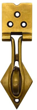 FOUNDRYMAN - Brass Box Latch for Padlocks - Solid Brass Box Door Catch with Fitting Screws - Perfect for a Home Makeover - 120mmx35mm