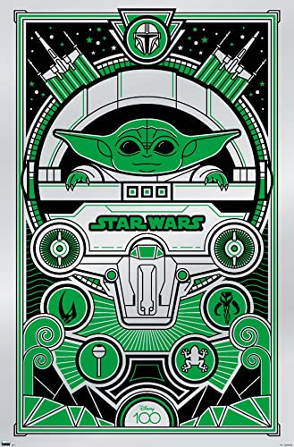 Trends International Star Wars Poster Grogu Disney 100th anniversary