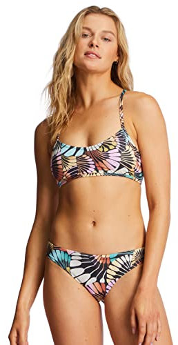 Billabong W Adventure Division Lace Up Trilet Bunt-Schwarz - Sportliches modisches Damen Trilet Bikini-Top, Größe XS - F