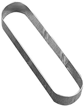 Haveratio-Mini Molde de Galleta Ovalado Largo de Acero Inoxidable, Cortador de Galletas de Metal geométrico, Molde Rectangular para Pastel de Mousse, Cortador de Galletas