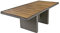 Tisch Braga 220cm grau Polyrattan Akazie Gartentisch Garten Gartenmöbel Möbel