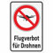 INDIGOS UG - Schild Flugverbot für Drohnen - 300x200 mm - 3mm Aluverbund Schilder für Hotel, Firma, Schutz, Kita, Arzt, Praxis, Wohnung - UV- & wetterbeständig - Hinweisschild - Warnschild