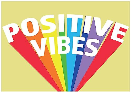 Grindstore Laminiertes Positive Vibes Mini-Poster
