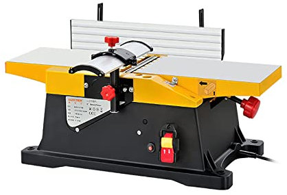 Raboteuse de Table Robuste de 6 Pouces, raboteuse de Bois de Table de 1800 W, 12 000 TR/Min avec Profondeur de Coupe réglable de 3 mm, Angle réglable, pour la Production de Meubles
