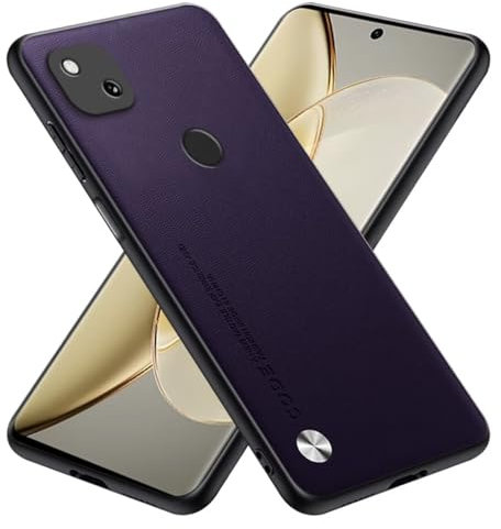 RankOne Hülle kompatibel mit Google Pixel 4a (4G) (5.81), Stoßfeste Silikonhülle Handyhülle - Dunkelviolett