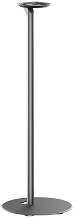 PureMounts Era 100 Speaker Stand with Cable Management, 3kg Load Capacity, Black