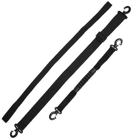 Parliky 3 STK Skischuhriemen Skischuhe Skistockgurt Handschlaufe für Schneeschuhe Skischuhleine Skischuh Transportgurt Skischuh Tragehilfe Tragegurt Snowboard-Stiefelträger Nylon Black