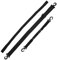 Parliky 3 STK Skischuhriemen Skischuhe Skistockgurt Handschlaufe für Schneeschuhe Skischuhleine Skischuh Transportgurt Skischuh Tragehilfe Tragegurt Snowboard-Stiefelträger Nylon Black