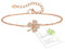 GEMAURA Glücksarmband Armband Damen Silber Kleeblatt Armband Damen Gold Glück Verstellbare Armband Silber 925 Damen für Freundin Freundschaftsarmbänder Glücksbringer Geschenke für Frauen