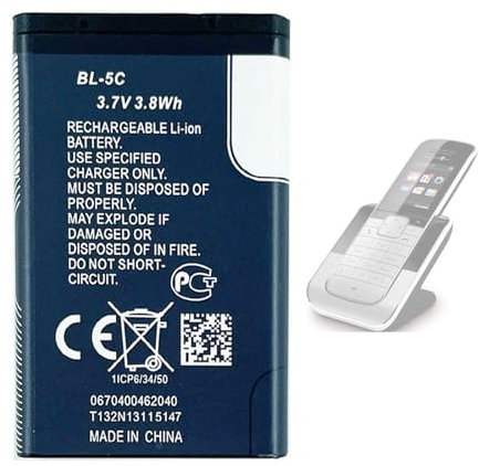 Aousavo BL-5C ersatz akku Kompatibel mit Telekom Sinus 806 Mobile Phone