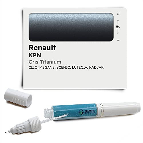 Genuine Colors Stylo de Retouche GRIS TITANIUM KPN pour Renault CLIO MEGANE SCENIC LUTECIA KADJAR