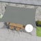 Cekene Sun Shade Sail Waterproof 3m x 4m Grey Rectangle Backyard Shade Canopy with Free Loop High-Density UV Block Shade Canopy Cover Durable Outdoor Sunshade Cloth for Deck Patio Garden Pool Outdoor