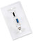 Storage Bag Placa de pared de múltiples interfaces con USB 3.0 y Cat6 RJ45 Keystones para placa frontal