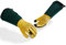 Vgo... Gants Jardinage(6.7 Gauntlet Anti-Épine) Cuir de Vache, Écrans Tactiles, Résistance à l'Abrasion pour Aménagement Paysager,Taille des Rosiers, Bricolage Extérieur(CA7472-UN,Jaune,XL,1 paire)
