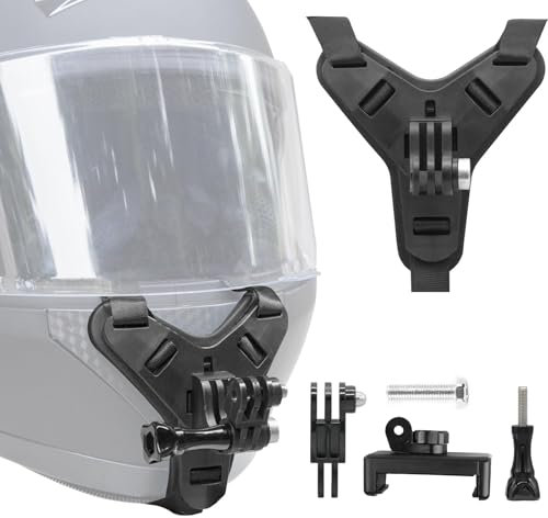 Motorradhelm Kinnhalterung Motorrad Helmhalterung, Kompatibel Mit Gopro Und Den Meisten Action-Kameras,Gopro Hero 13/12/11/10/9/8/7/6/5, Für Osmo Action, Für Session, Für Sjcam