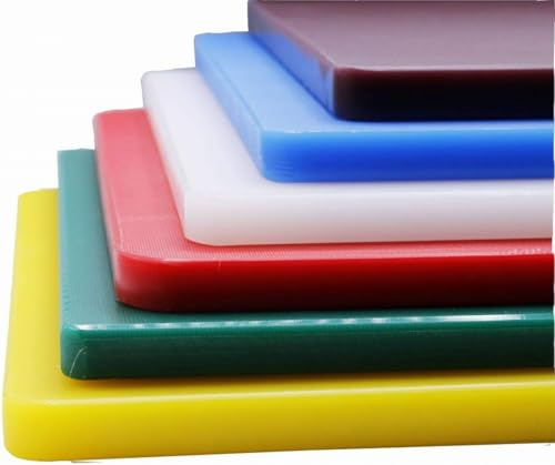 Chopping Boards Extra Thick 25MM Commercial Colour Coded Board 450 x 300 x 25mm Professional High Density Chopping Board 18x12x1 inch - Pack of 6 Boards Set - Cutting Kitchen Restaurant