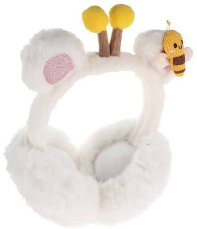 FRCOLOR Cache-oreilles Hiver Pliable Peluche Abeille Unisexe pour Protection Froid Extérieur