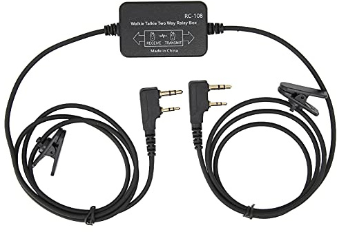 Vvikizy RC108 Relaisbox, K-Port-Zweirichtungsfunkhandsprechfunkwiederholer mit Audio-Triggermodus f¨¹r Walkie-Talkie-Signalverst?rkung und Reichweitensteigerung