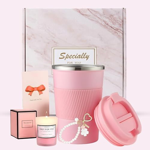 Artlive Gifts for Women – Travel Mug, Scented Candle & Keychain | Birthday, Valentine’s, Pamper Gift for Her, Thank You & Unique Gift for Wife, Mother, Girlfriend, Friend, Colleague