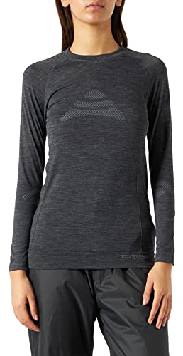 CMP - Nahtloses Damen-Sweatshirt, Schwarze Mel., 38/40