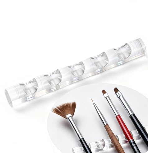 Cimenn Nail Art Pen Stand Acrylic Manicure Tool Holder for DIY Nail Gel Polish Pen Brush, Portable and Lightweight