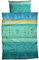 LIVING DREAMS Bettwäsche Indi smaragd grün 135x200 cm orientalische Ornamente Bordüren Bettwäsche-Set modernes Landhaus Italienischer Flair so hip