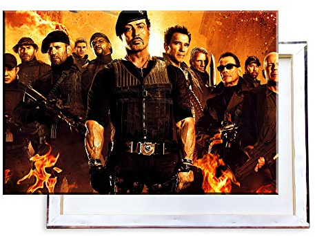 Unified Distribution The Expendables - 120x80 cm Kunstdruck auf Leinwand • erstklassige Druckqualität • Dekoration • Wandbild
