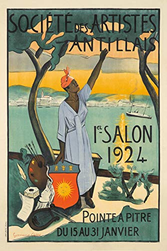 Guadeloupe Poster-Poster, 50 x 70 cm, Papier, 300 g (Shop: Display evintage.fr.)