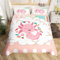 Cartoon Axolotl Bettbezug 200×200 für Kinder Jungen,Rosa Süße Fisch Süßigkeiten Bettwäsche-Set mit 2 Kissenbezügen Trösterbezug,Kawaii Girly Plaid Bettdecke Bettbezug 3 Stück, Weich, Reißverschluss