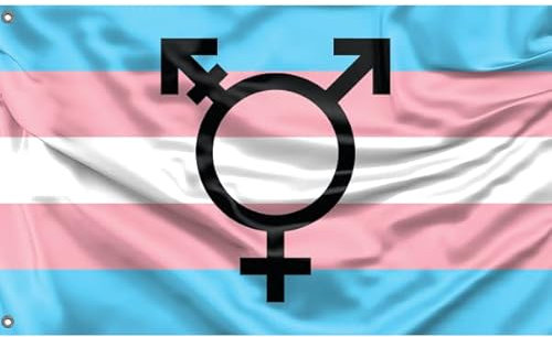 Bandiera Transgender | Stampa dal design unico | Made in EU (90 x 150 cm)