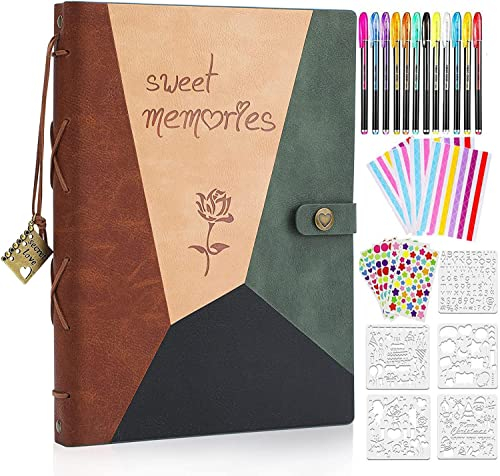 ZEEYUAN Scrapbook Album Fotografico Fai da Te in Pelle Ideale Come Regalo per la Festa della Mamma Natale, Matrimonio, Compleanno