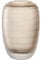 LEONARDO HOME Bellagio Dekovase - Farbige Vase aus hochwertigem Glas mit Relief außen - Handarbeit - Höhe 16 cm, Durchmesser 10 cm - Beige, 036447
