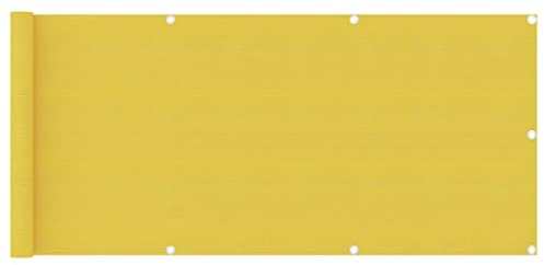 Bussandri Exclusive - Balkon-Sichtschutz Gelb 75x400 cm HDPE
