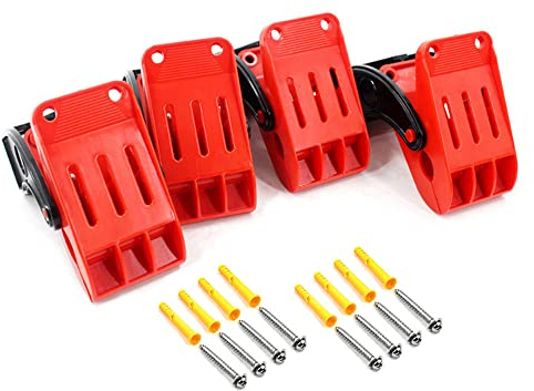 Shkalacar Auto Boden Matte Waschen Klemme 4PCS, Heavy Duty Fuß Pad Halter Mehrzweck, Wand-Montiert Befestigungs Clips für Auto Waschen