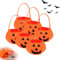 Halloween Kürbis Tragetasche,Candy Bag,Trick or Treat Taschen,Halloween Eimer/Beutel Süßigkeiten Sammeltasche für Kinder (Stil 1)