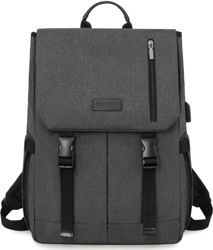 LOVEVOOK Mochila Mujer Hombre Bolso Mochila Ordenador Portatil 15.6 Pulgadas Mochila Escolar Adolescente con USB Mochilas Antirrobo Casual Laptop Backpack Impermeable para la Universidad Viaje