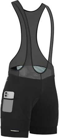 Santic Salopette Ciclismo Uomo Pantaloncini da Bici Imbottiti EU XL