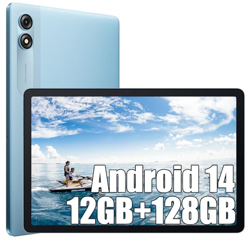 Blackview Tab90 WiFi Tablet Android 14, 12GB RAM + 128GB ROM + 2TB TF, Octa core, WiFi 5 Tablet PC 10.9 Zoll HD+ Display, 8200 mAh, 13MP+8MP, 5G WiFi, Widevine L1/3,5mm Klinke/OTG/FM, Blu
