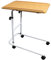 Table de lit d'alité - Bm Médical T-100-RH - piètement en H, Grand plateau réglable - 2 roulettes à freins