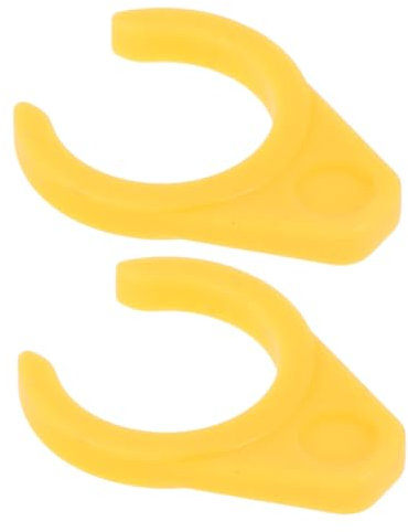 BESPORTBLE 1pair Quick Release Bike Pedal Lock Pedal Fasteners Secure Locking Clip Accessory for Mountain and Folding Bicycles Yellow