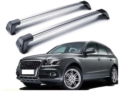 XATHKJOE 2 Stück Auto Dachträger Dachreling für Audi Q3 2012-2015 Dachgepäckträger-Alu Relingträger Fahrradträger, Dachboxen oder als Skiträger