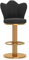 Sgabello da bar girevole a 360° resistente con altezza regolabile a vite, sedie alte con schienale a farfalla, gambe spesse, sgabelli per bar per colazione, carico fino a 136 kg