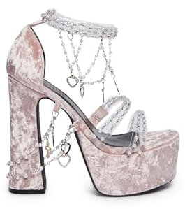 Dolls Kill Holy Revelation Plateauabsätze, Pink, 40.5 EU