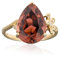 Cavill Exklusiver 3,86ct Neon Turmalin Ring aus 14K Gold mit Diamanten, Handgefertigter Edelstein-Schmuck aus der DR Kongo, Luxuriöser Tropfenschliff Ring für Damen, Eleganter Gelbgold Schmuck.