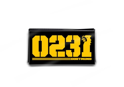 KNOW-MORE-STYLEZ Aufkleber Dortmund 0231 Logo 50 Stück Set